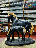 Elysian Bond Equine Duo – Luxury Mother & Foal Sculpture
