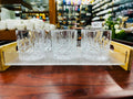 Crystal Cut Whisky Glass Set – 300ml Premium Tumblers | Elegant Drinking Glasses | Set of 6